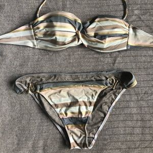 Victoria Secret swim very rare gold 34 B/Medium